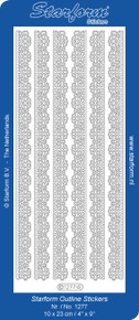 Starform Sticker Wide Border 1277 SILVER Peel Sticker