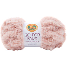 Lion Brand Yarn Go For Faux - Pink Poodle