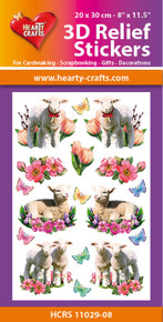 Hearty Crafts- 3D Relief Stickers- Lambs