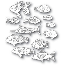 Memory Box 100% Steel School of Fish Cutting Die- 94570