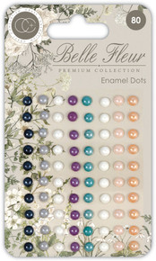 Craft Consortium Belle Fleur- Enamel Drops- 80 adhesive drops