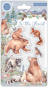 Craft Consortium In The Forest - Bear Stamps