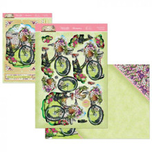 Hunkydory Crafts Perfect Days Deco-Large Set- Bicycle Blooms PERFDEC905
