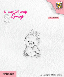 Nellie's Choice Clear Stamps Spring- Chickies: Beauty