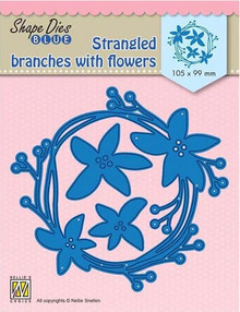 Nellie's Choice Shape Dies Blue- Strangled Branches With Flowers