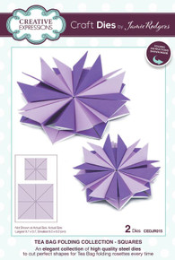 Creative Expressions- Jamie Rodgers Tea Bag Folding Collection- Squares