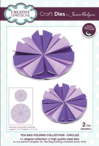 Creative Expressions- Jamie Rodgers Tea Bag Folding Collection- Circles