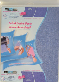 Self Adhesive-Cotton Denim 2Pc Print Peel & Stick