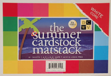 The Summer Cardstock Matstack white core -81 sheets 4.5in x 6.5in