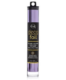 Deco Foil Foil Sheets for Paper & Fabric - 5 Transfer Sheets - by Thermoweb- Lilac