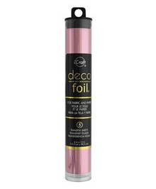 Deco Foil Foil Sheets for Paper & Fabric - 5 Transfer Sheets - by Thermoweb- Enchanted Rose