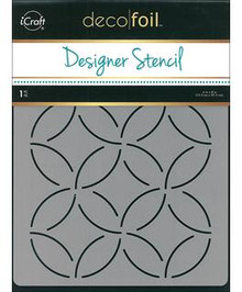 I-craft- Deco Foil Designer Stencil- Abstract Circles