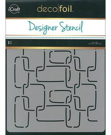 I-craft- Deco Foil Designer Stencil- Modern Links