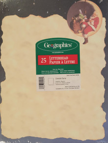 Geographics Santa letterhead 24 lb paper 25 pack 8 1/2 X11