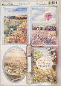 Kanban Scenic Country Vistas Sentiment/Topper Collection- 6 designs/ 2 each