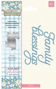 Crafter's Companion Nature's Garden- Farmhouse Collection- Family Blessings Die Set