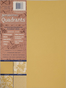 Paper Adventures Quadrants 4pgs 8 1/2 x11 in coordinating patterns Wheat