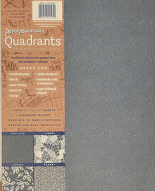 Paper Adventures Quadrants 4pgs 8 1/2 x11 in coordinating patterns Slate