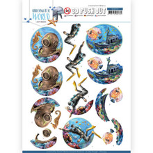 Find It Trading Amy Design 3D punchout sheet Underwater World- Deepsea Diving
