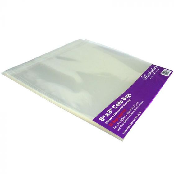 Hunkydory Clear Display Bags - For 8x8
