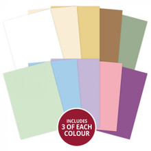 Adora 10 X A4 Pages Hunkydory Adorable Mesurables Couleurs Assorties Carte 350gsm Neuf 