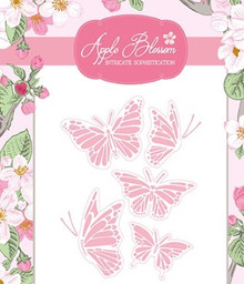 Apple Blossom Die Set Decorative Cuts- Butterfly- 10 Piece Die Set