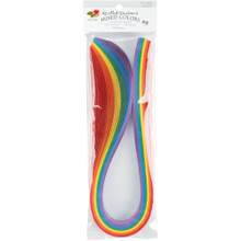 Quilled Creations 3/8" Quilling Strips - 100 Rainbow Colors