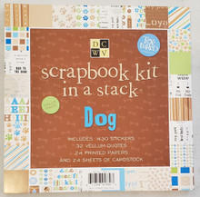 DCWV Scrapbook Kit in a Stack Value Pack- Dog