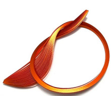 Quilled Creations 1/8" Gilded Quilling Paper - 30 Orange Edge on Orange Quilling Paper