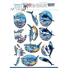 Amy Design Pushout Sheet Big Ocean Animals Underwater World