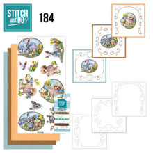 Find It Trading Stitch and Do 184 - Amy Design- Fur Friends- Embroidery on Paper kit