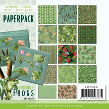 Find It Trading Amy Design 6"x6" Paper Pack- Friendly Frogs ADPP10037
