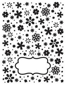 Ultimate Crafts Allura Collection A2 Embossing Folder- Daisy Dreams