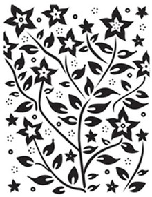 Ultimate Crafts Allura Collection A2 Embossing Folder- Wild Vine