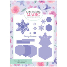 Card Making Magic Snowflake Easel Card - Set of 23