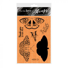 Hunkydory Crafts For the Love of Stamps- Layering Silver- Washed Fritillary Butterfly A6