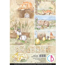 Ciao Bella A4 Creative Pad- 9 Double-sided papers- Aesop's Fables