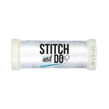 Find It Trading Stitch and Do Embroidery Thread 200 m Roll- White SDCD01