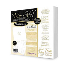 Hunkydory Crafts Trim Me! Foiled Insert Pad - Christmas 2 Gold
