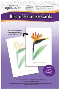 Quilled Creations- Quill-A-Card Quilling Kit- Bird of Paradise Cards