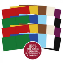 Hunkydory Crafts 6"x6" Cards & Envelopes- Festive Selection