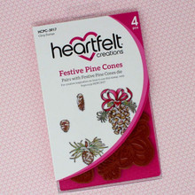 Heartfelt Creations Cling Stamps - Festive Pine Cones HCPC-3917