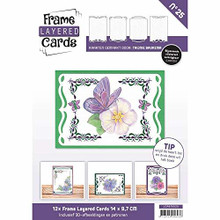 Find It Trading Frame Layered Cards No25 with Embroidery Patterns & 3D Sheet Includes stickers