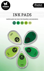 Studio Light Essentials Collection- Water Based Ink Pads- Shades of Green