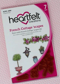 Heartfelt Creations Cling Rubber Stamp Set- French Cottage 'scapes