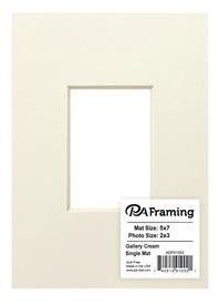Paper Accents Framing Single Mat- Cream 5x7