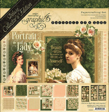 Graphic 45 Portrait of a Lady 12' x 12' Papercrafting Set Collector's Edition