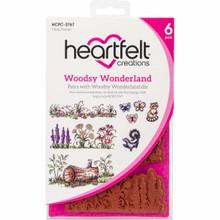 Heartfelt Creations Woodsy Wonderland Cling Rubber Stamp