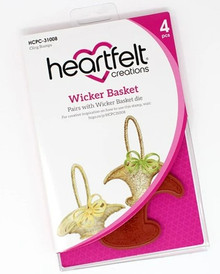 Heartfelt Creations Cling Rubber Stamp Set- Wicker Basket
