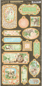 Graphic 45 - Wild and Free Chipboard Collection